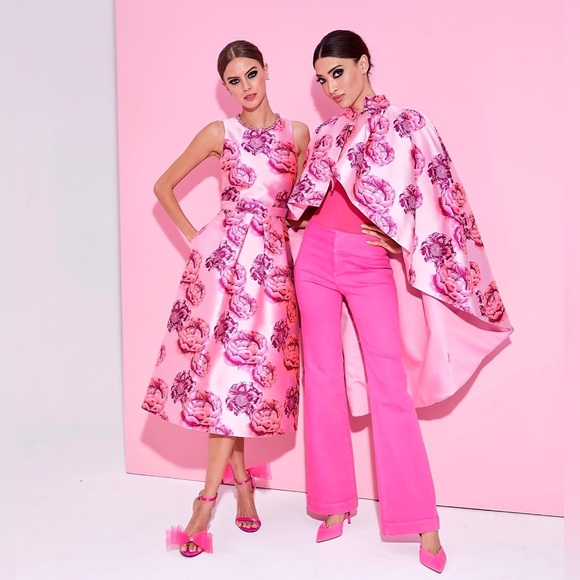 Alice + Olivia Olivia Pink Bootcut Denim Jeans - Picture 5 of 16